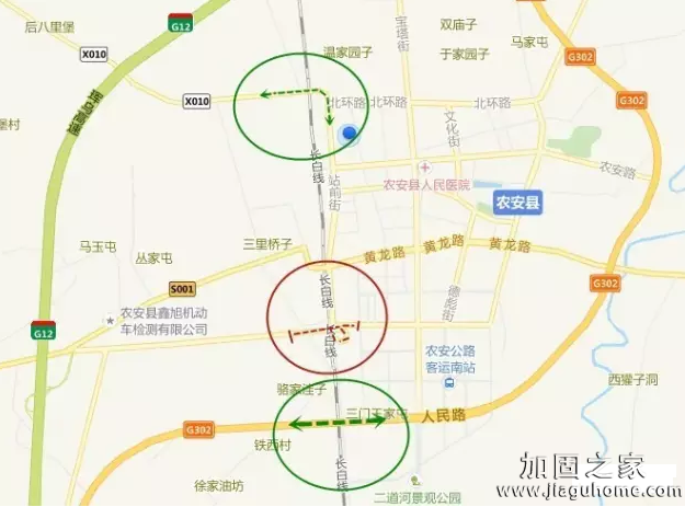 農(nóng)安鎮(zhèn)迎賓路立交橋加固施工半幅封道公告